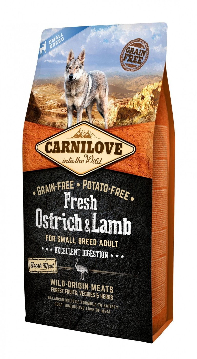 CARNILOVE FRESH Ostrich & Lamb Adult für Hunde kleiner Rassen