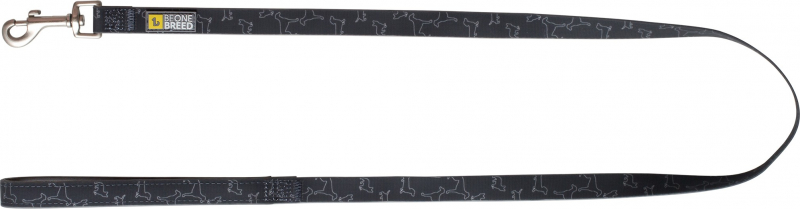 Be One Breed - Hundeleine aus Silikon - Motif schwarze Hunde - Verschieden Größen