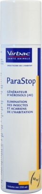 Virbac Parastop Aérosol Insecticide et acaricide pour l'habitat