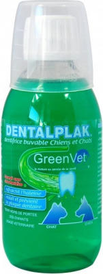 GREEN VET Dentalplak - Dentifrice Buvable pour chien et Chat