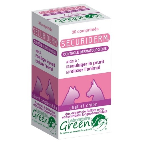 Greenvet Securiderm Comprimidos contra problemas dermatológicos