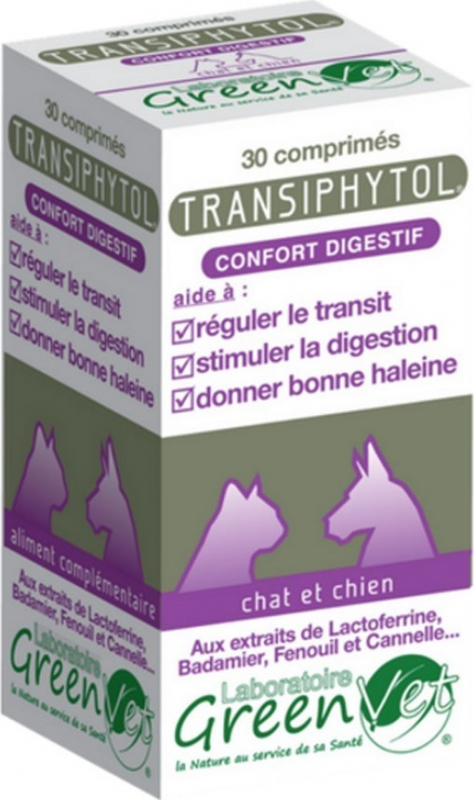 Greenvet Transiphytol Conforto digestivo para cães e gatos