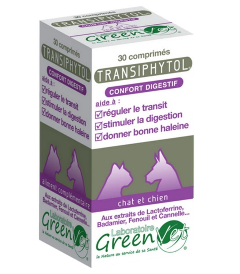 Greenvet Transiphytol voor een goede spijsvertering bij honden en katten