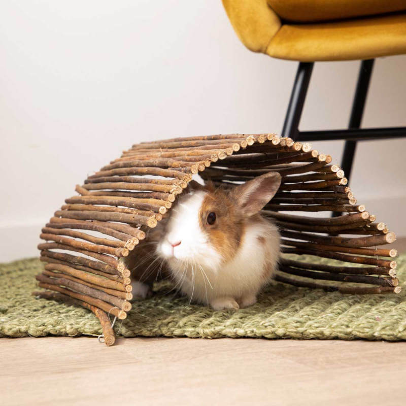 Brücke /Versteck aus Holz für Kleintiere Zolia - in 2 Größen erhältlich