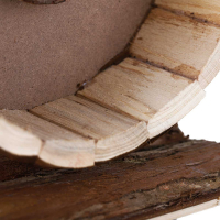 Natuurlijk houten oefenwiel voor knaagdieren Zolia