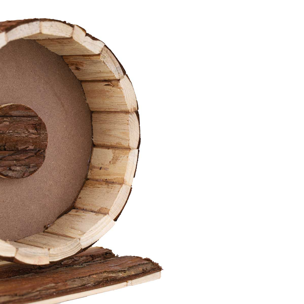 Roda de exercício para roedores Zolia em madeira natural