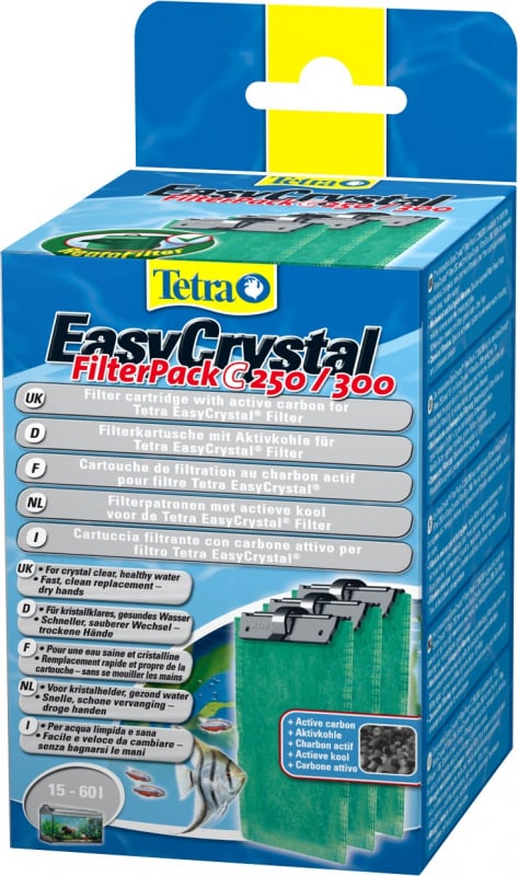 Tetra easycristal filterpack C250/300 Cartucce filtranti con carbone attivo