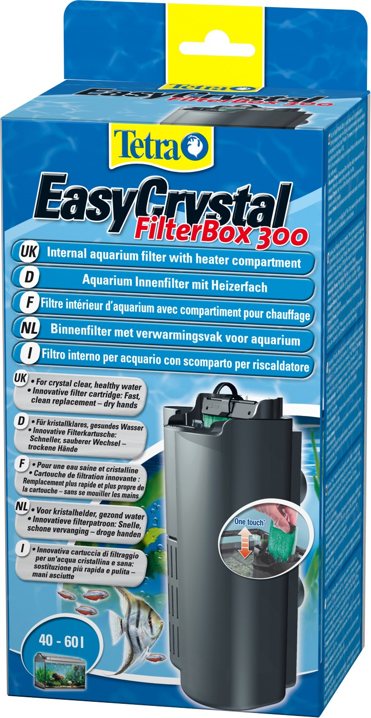 Binnenfilter met verwarmingsbak voor aquarium Tetra Easy Crystal 300