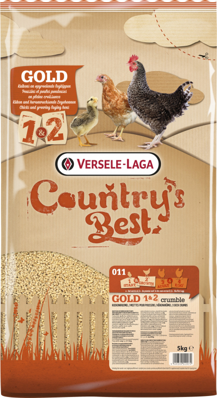 Gold 1&2 Crumble Country's Best Migajas para polluelos hasta la puesta