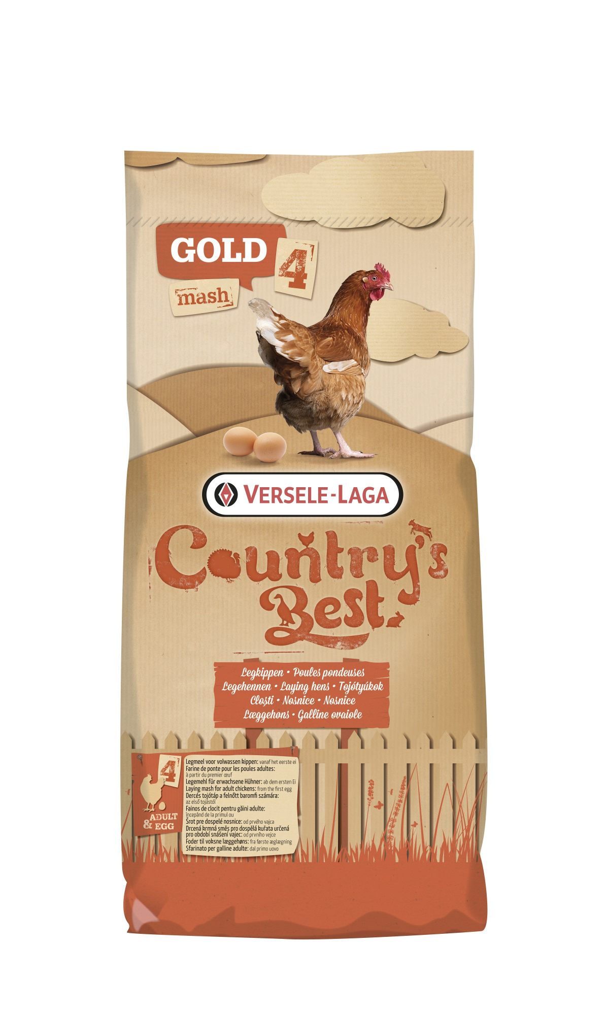 Gold 4 Red Mash Country's Best Farinha de ovo para uma agradável tonalidade avermelhada da gema