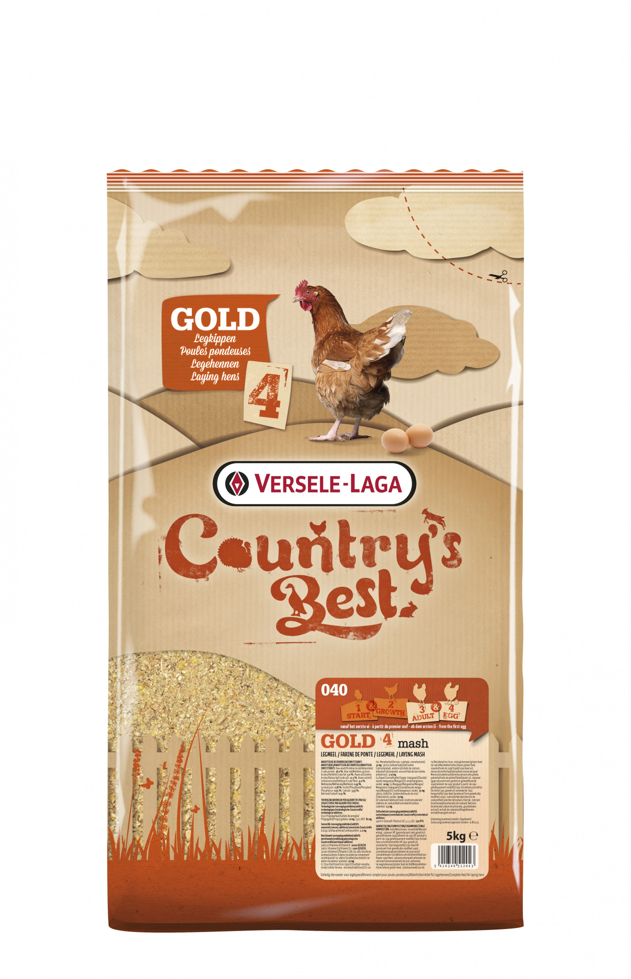 Gold 4 Mash Country's Best harina de puesta a partir del primer huevo