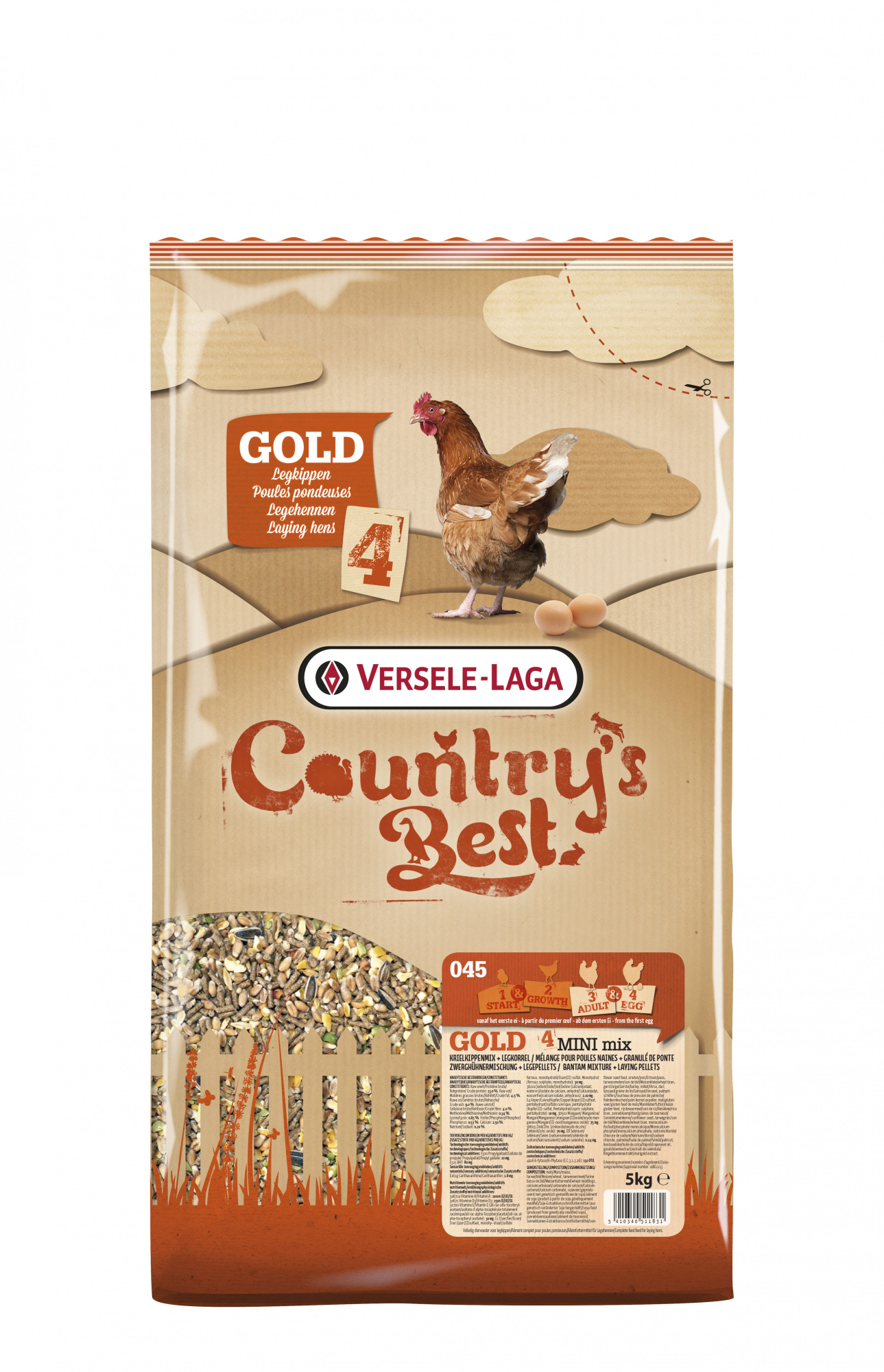 Gold 4 Mini Mix Country's Best Futtermsichung für Zwerghühner