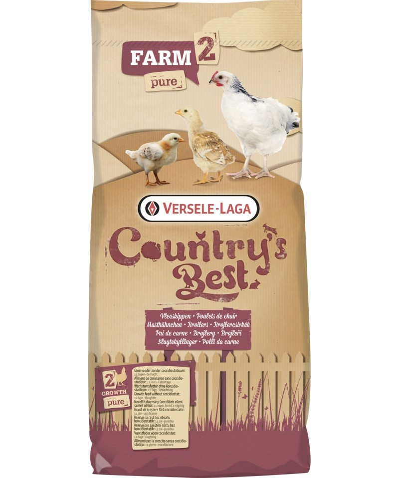Farm 2 Pure Pellet Country's Best groeikorrel voor vleeskuikens