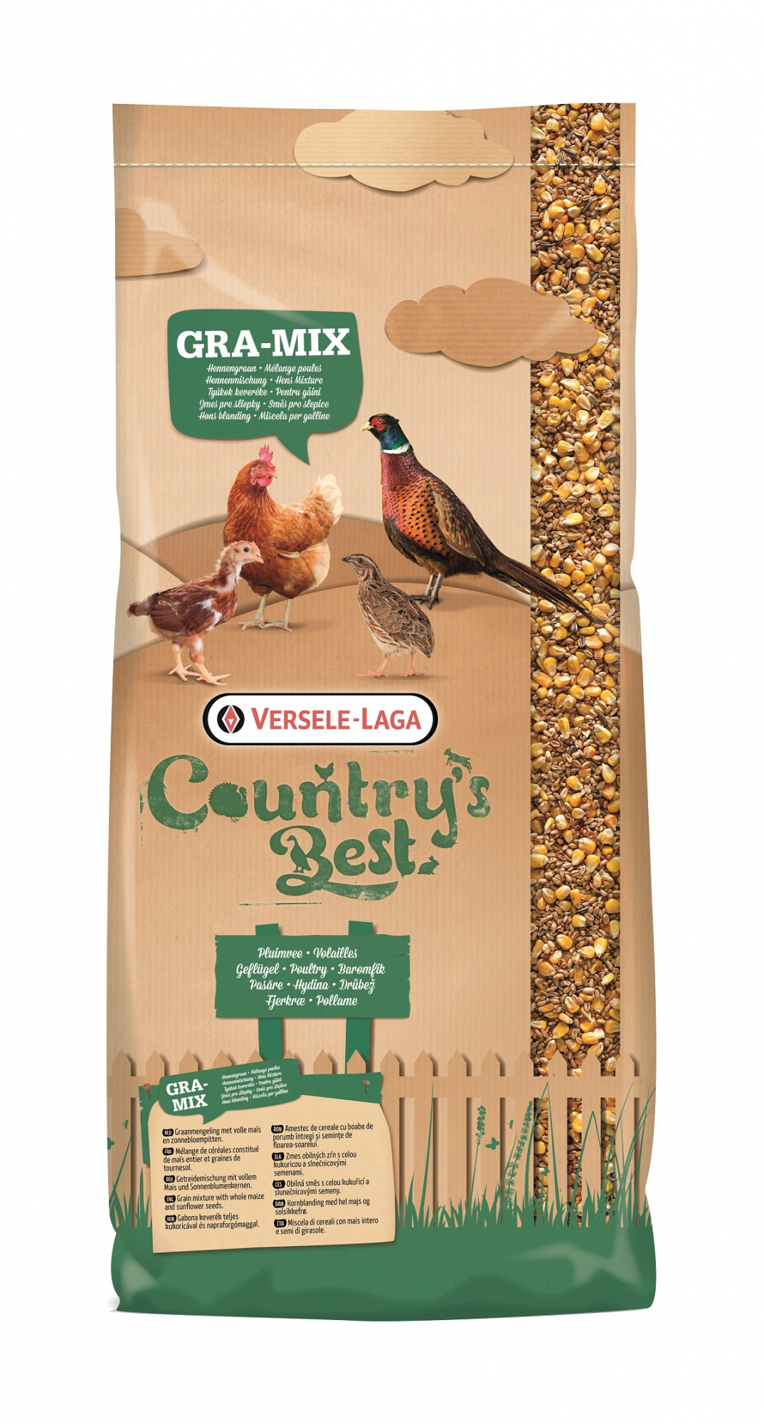 Alimentação para aves Gra-Mix Mistura para galinhas Country's Best com milho e girassol