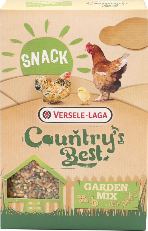 Snack Garden Mix Country's Best Délicieux mélange enrichi en granulés d’herbes pour poules