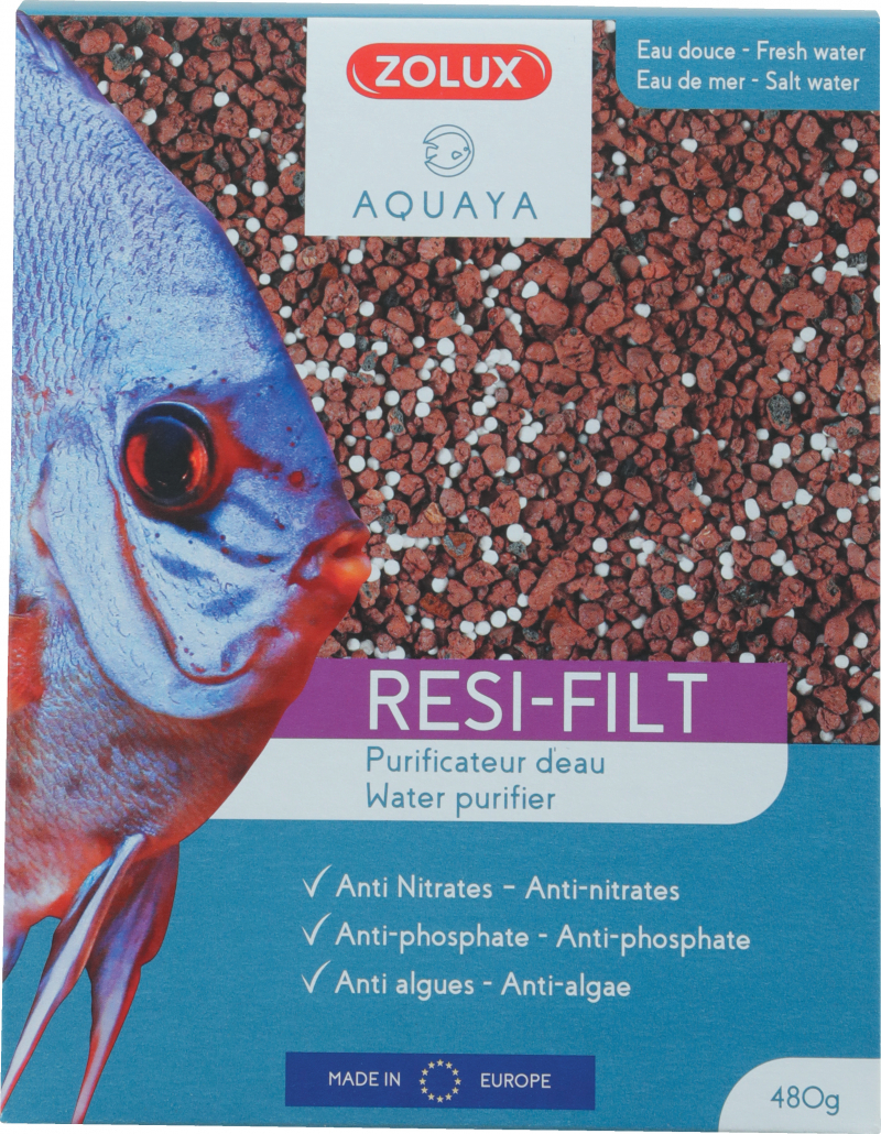 Purificador de agua e anti-algas Rési-Filt' Cleanwater 480 g Actizoo Zolux