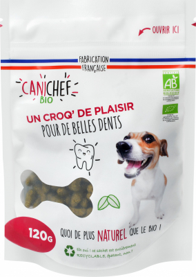CANICHEF BIO Snacks ecológicos Higiene dental para Perros