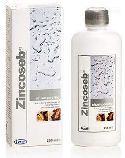 Zincoseb Shampooing suavizante e seborregulador para cão e gato - 250ml