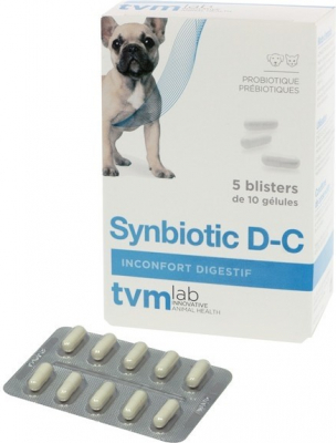 TVM Synbiotic D-C - Probiotiques / Prébiotiques Intestinaux pour Chien
