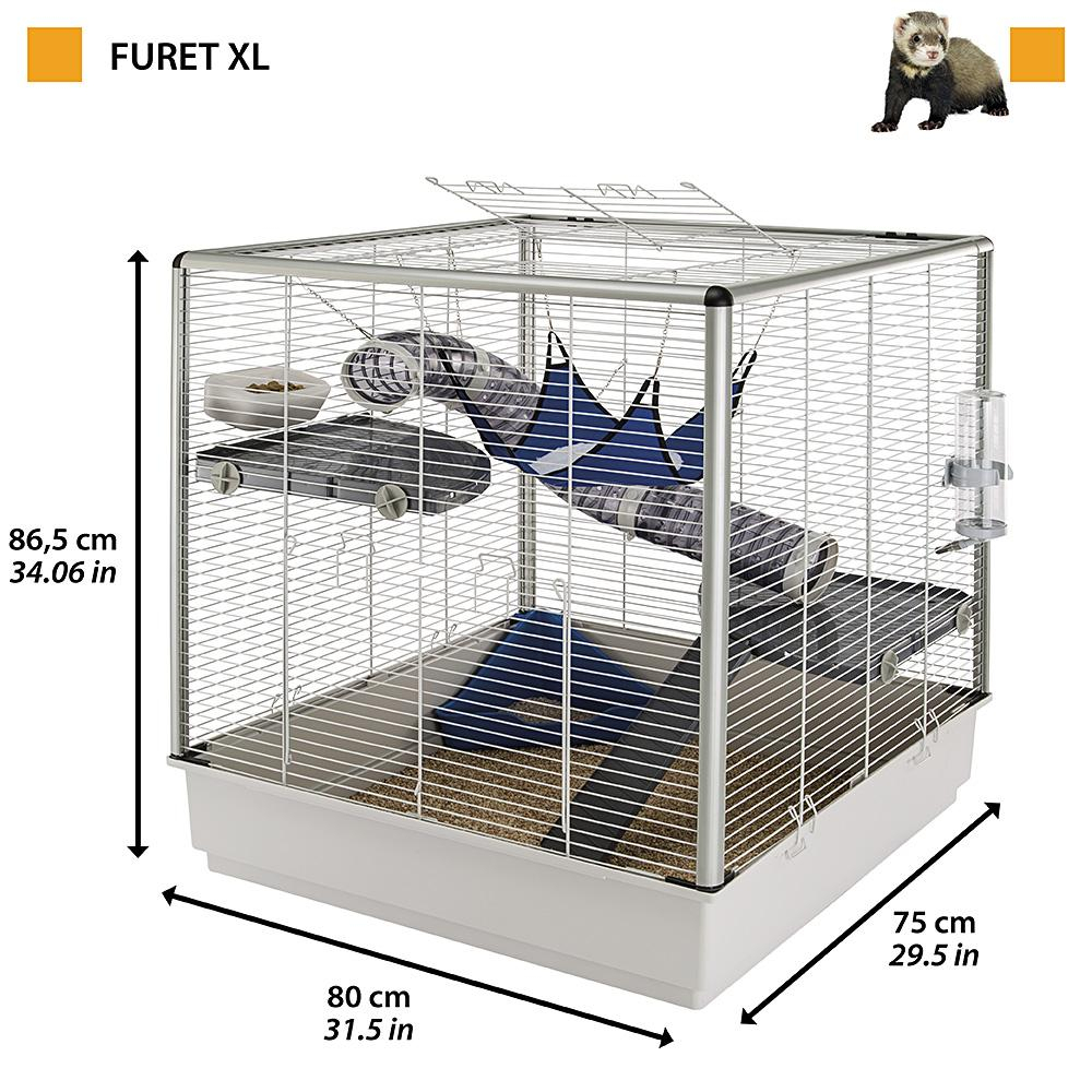 Cage deux niveaux pour Furet - 80 cm - Ferplast Furet XL 
