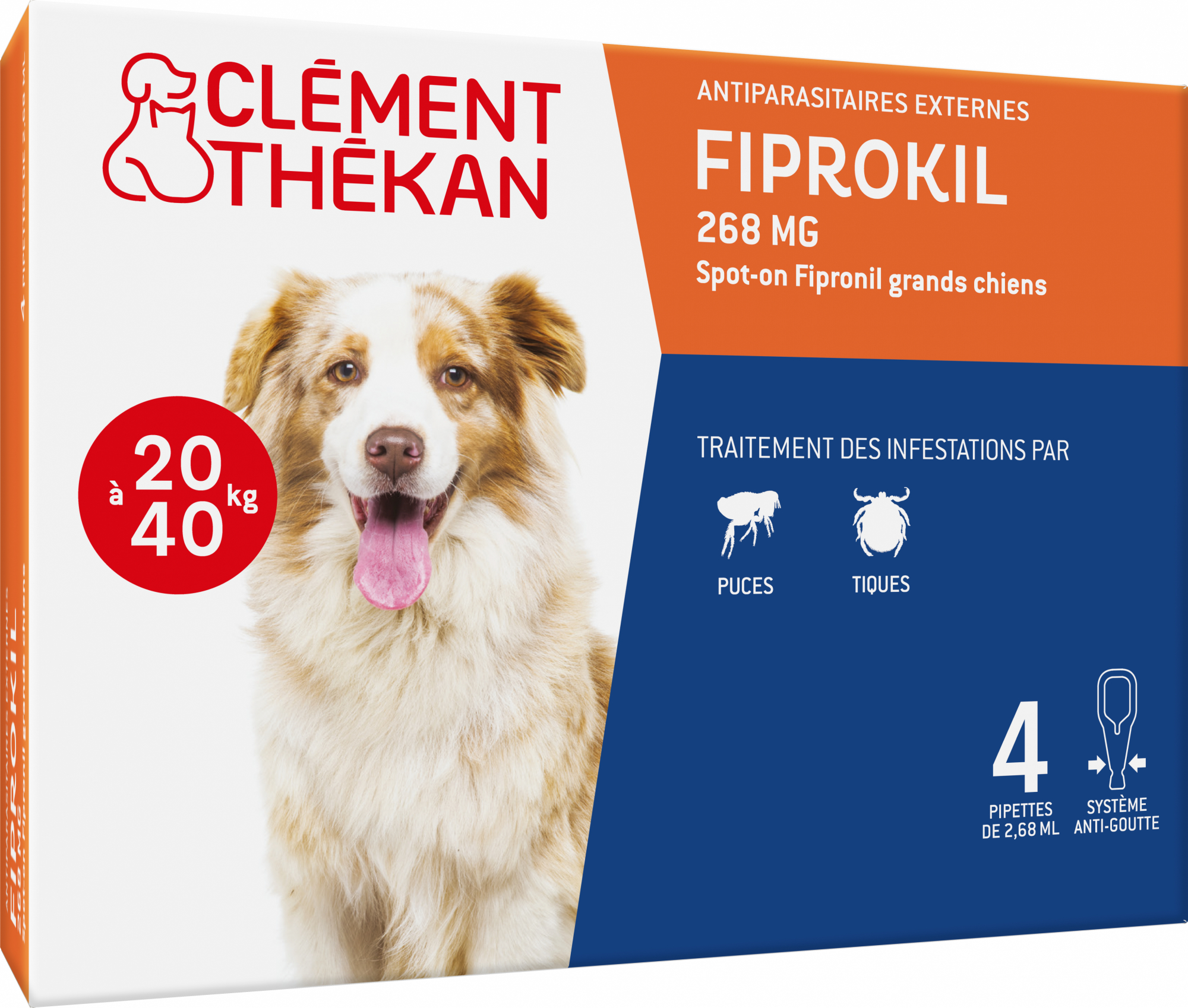 Clément Thékan Antivlooien en antiteken voor honden