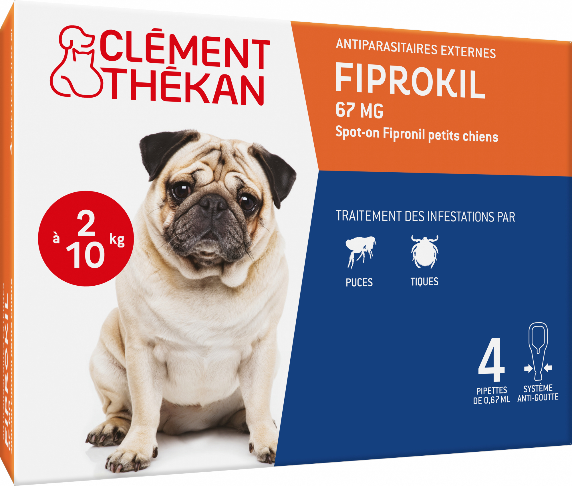 Clément Thékan Antivlooien en antiteken voor honden