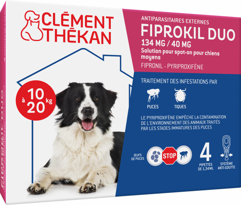 Clément Thékan Fiprokil DUO - Antiparassitario Esterno per Cani