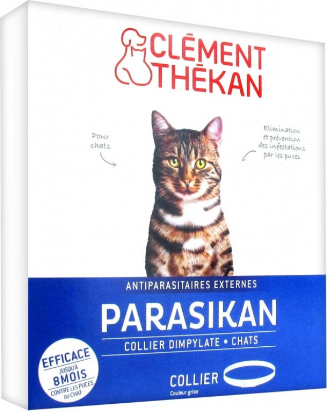 Clément Thékan Parasikan Antiparasitisches Halsband für Hund und Katze