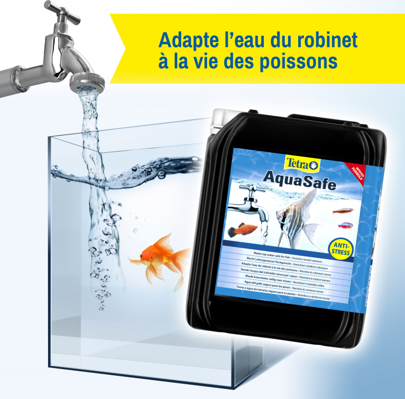 Tetra AquaSafe Conditionneur d'eau pour aquarium