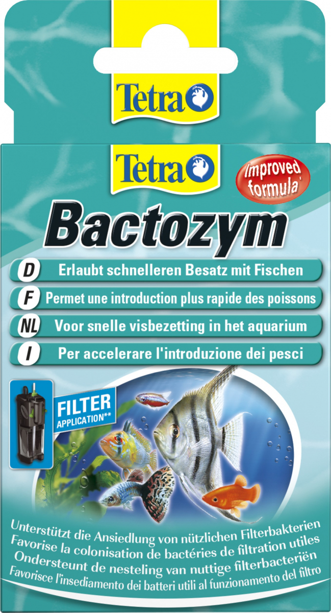 Tetra Bactozym Bactéries en gélules pour aquarium