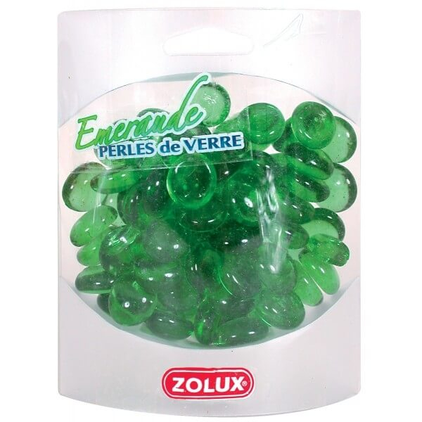 Perle di vetro smeraldo