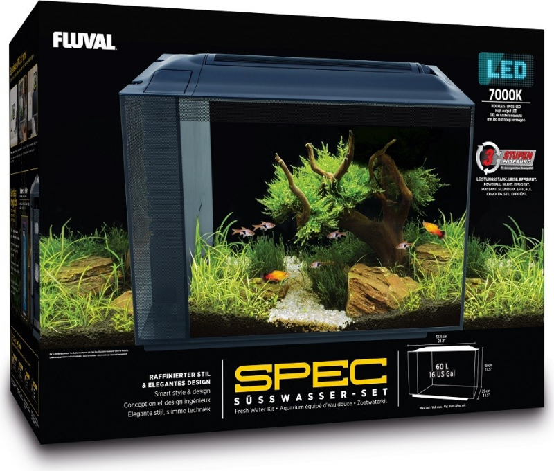 Fluval Aquarium Spec XV mit 60L LED Beleuchtung