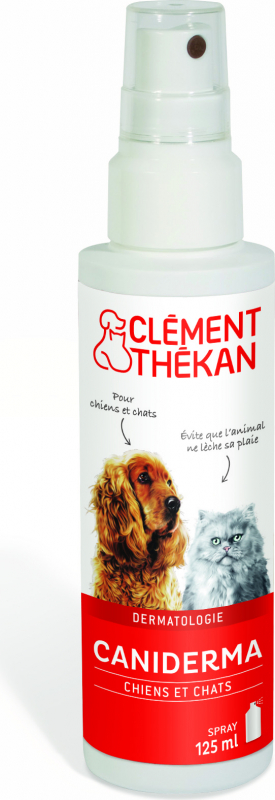 Clément Thékan Caniderma - Spray Anti-lambedura para Cães e Gatos