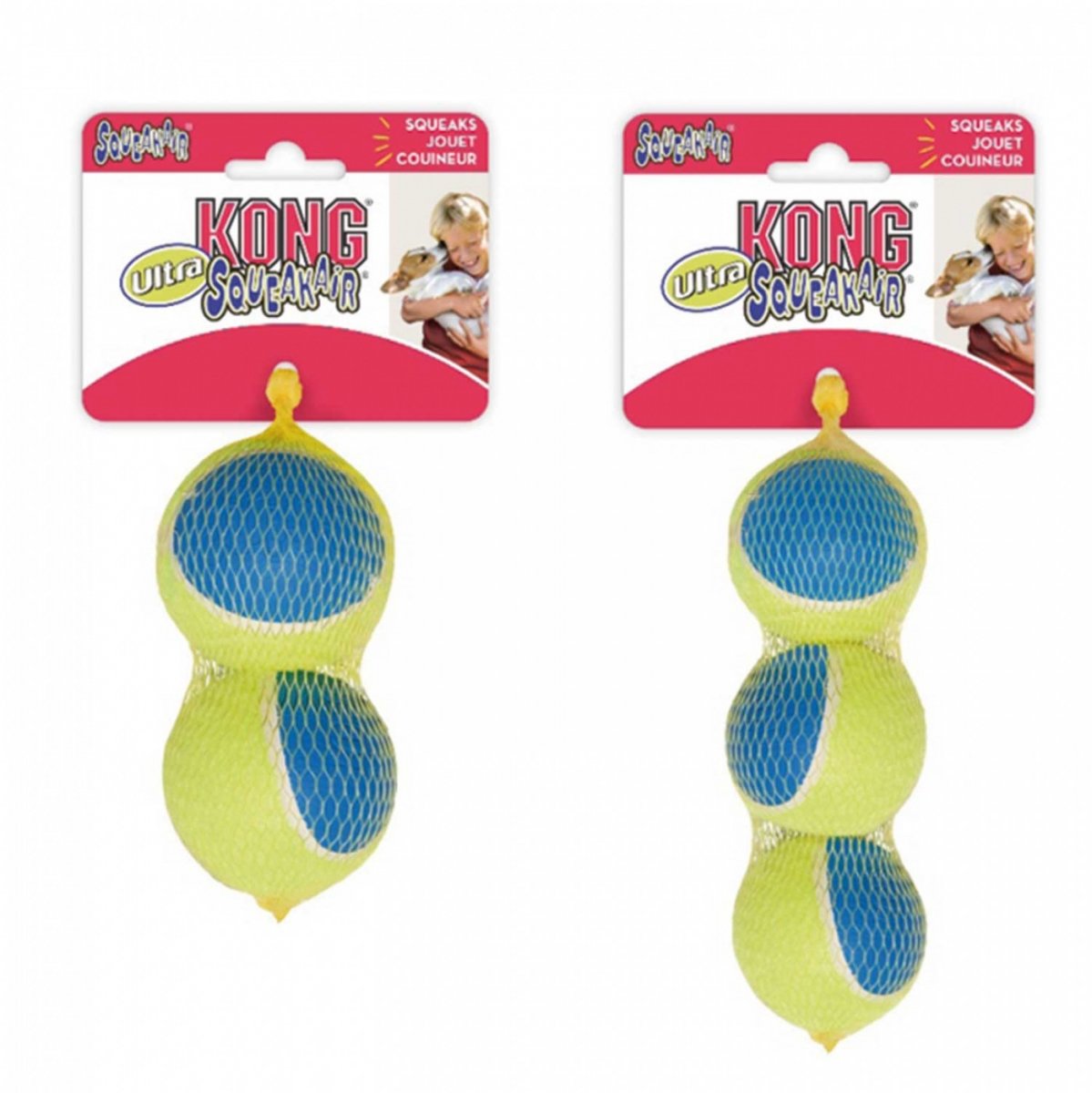 Kong - AirDog Squeakair Tennis Ball Gioco Per Cani Misura L 1 Pezzo