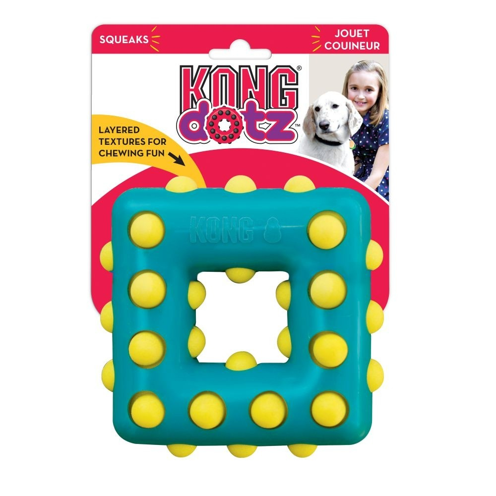 Brinquedo dentário KONG Dotz™ Quadrado/Square