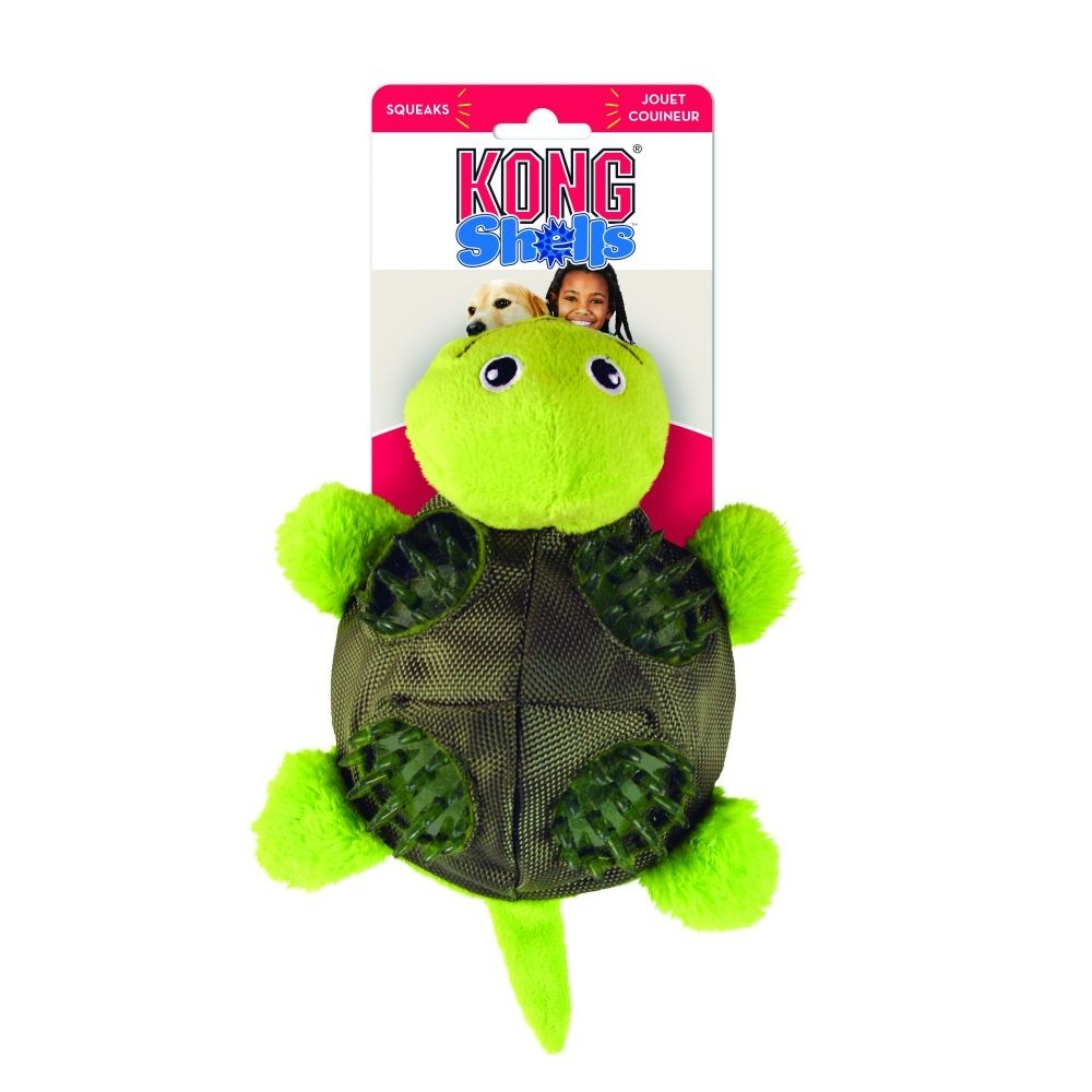 Jouet sonore et dentaire KONG Shells™ Tortue / Turtle 