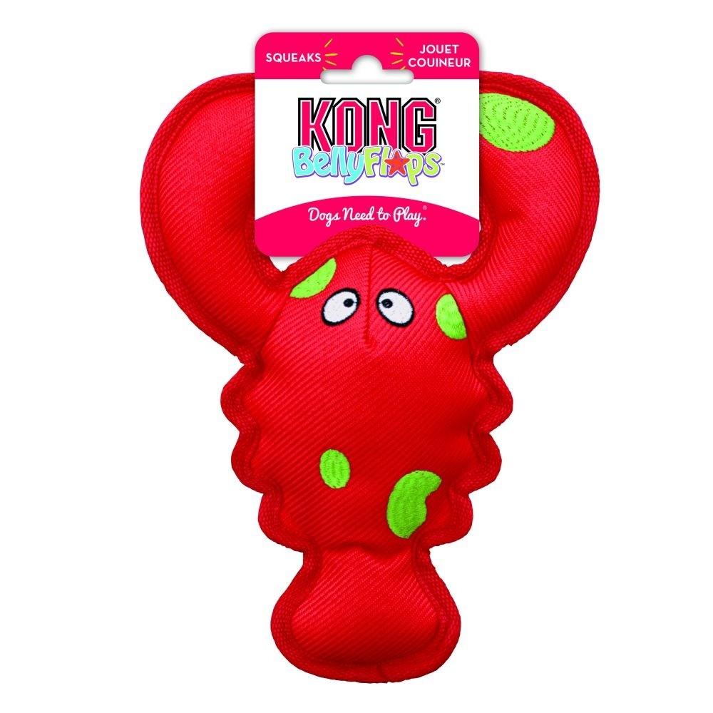KONG Belly Flops™ Hundespielzeug Lobster