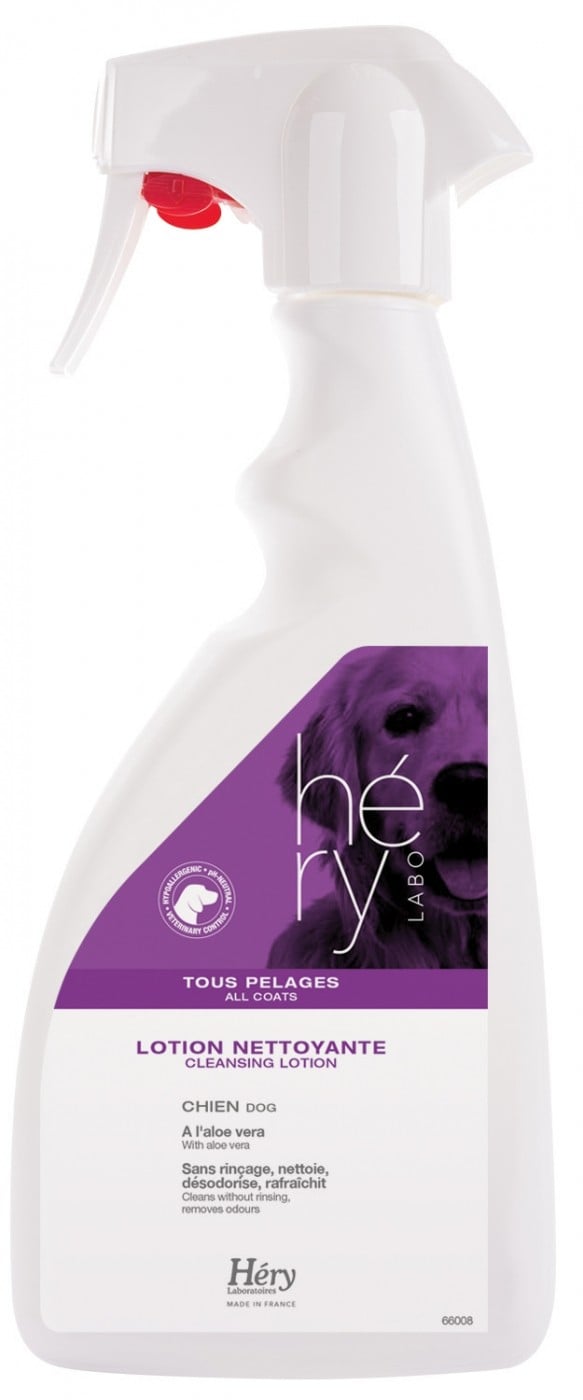 Lotion nettoyante pour chien Hery tout pelage 