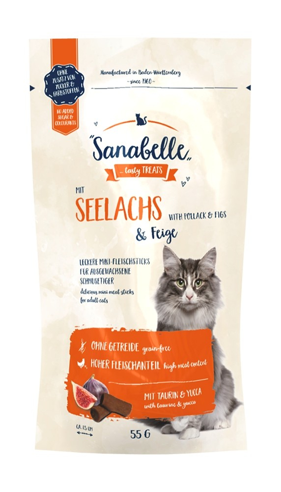 SANABELLE Sticks Seelachs & Feige für Katzen