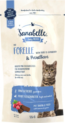 Friandises Sans Céréales SANABELLE Truite & Canneberge pour Chat