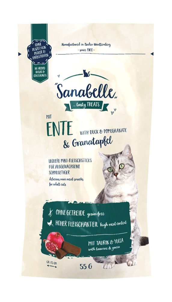 SANABELLE Sticks Ente & Granatapfel für Katzen