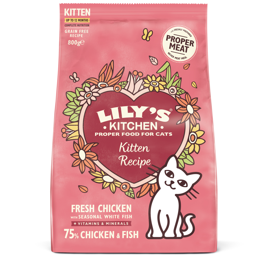 LILY'S KITCHEN Kitten Recipe mit Huhn & Fisch für Kätzchen