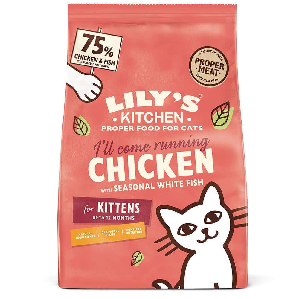 LILY'S KITCHEN Kitten Recipe au Poulet et poisson pour Chaton