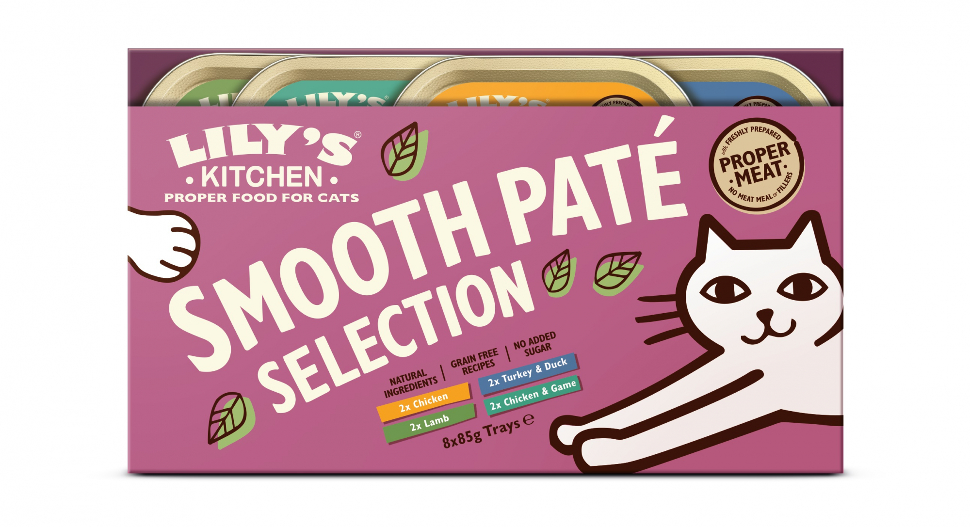LILY'S KITCHEN Everyday Favorites - Multipack Nassfutter für erwachsene Katzen - 8x85g