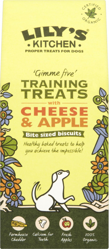 LILY'S KITCHEN Organic Training Treats Bio Fromage & Pomme pour Chien