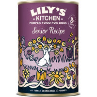 LILY'S KITCHEN Pâtée Senior Recipe Dinde & Canneberge pour Chien Âgé 400g