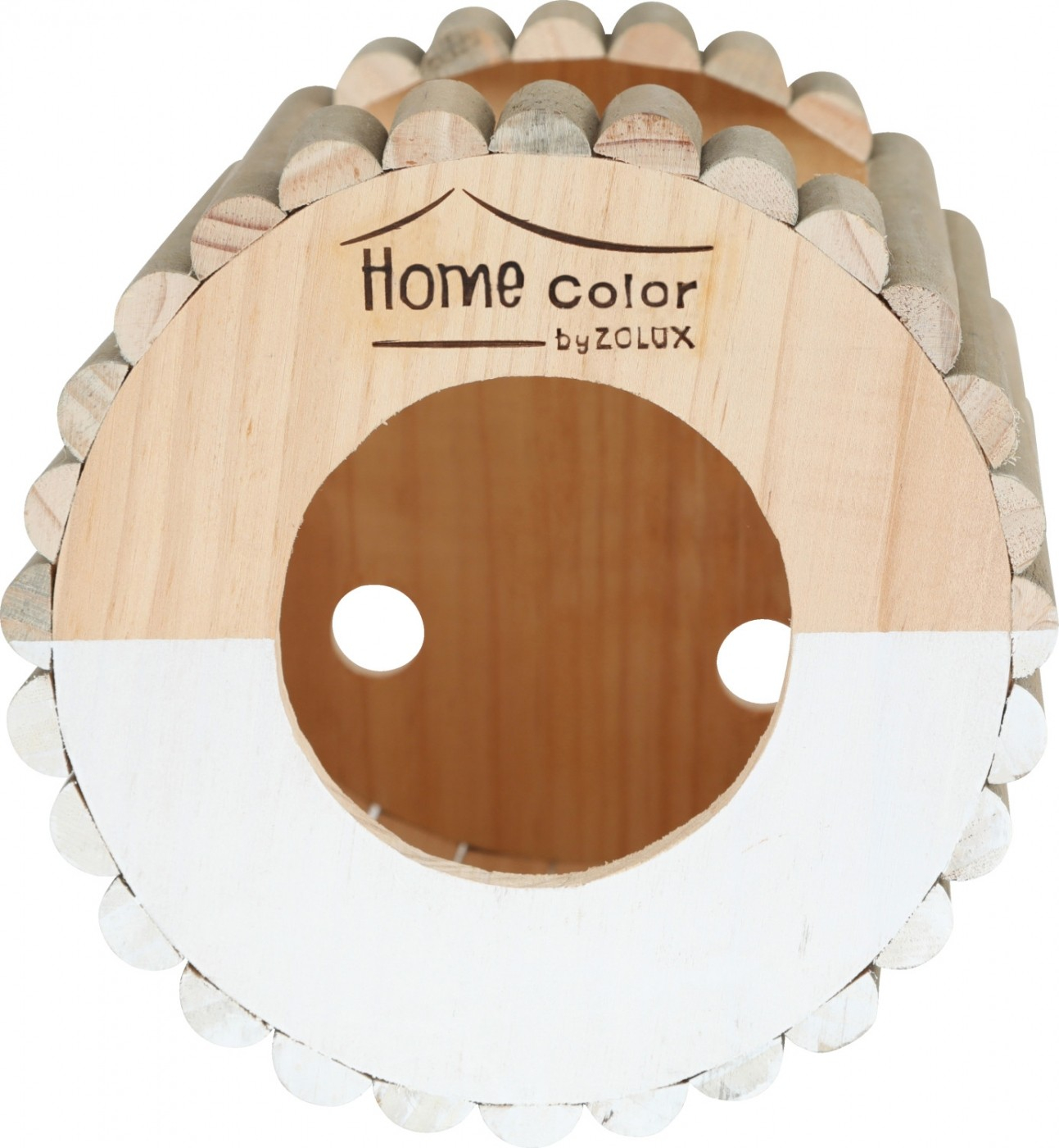 Rond, houten huisje voor knaagdieren - Home Color