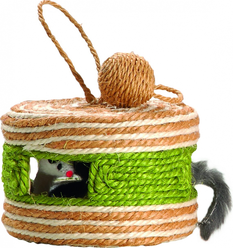 Kattenspeelgoed Yeke BOBBY in sisal - 4 kleuren beschikbaar