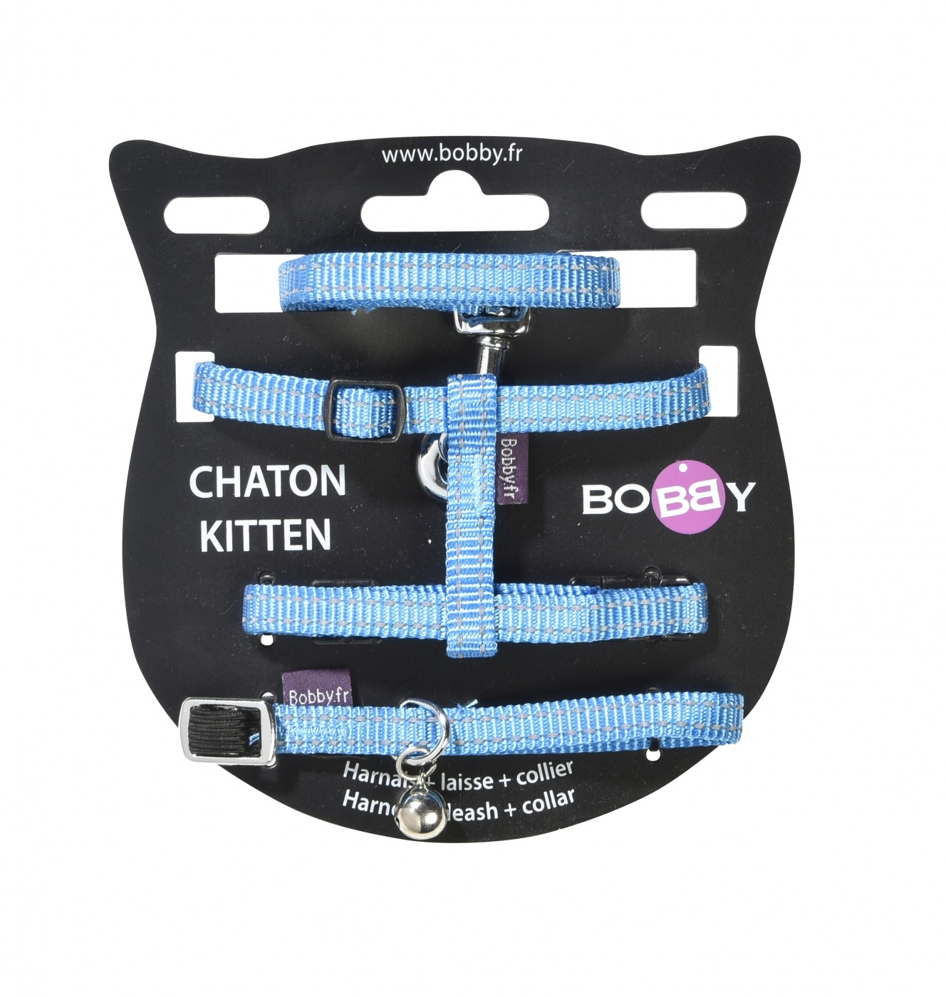 Pack Chaton Safe BOBBY - Réfléchissant - 4 couleurs au choix
