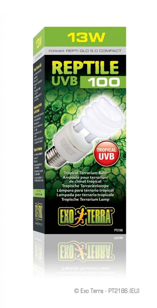 Lamp UVB 100 voor tropisch klimaat (Vroeger Repti Glo 5.0)